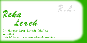 reka lerch business card